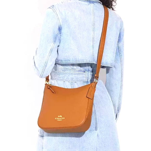 NEW Crossbody Ellie File Bag (Mustard Yellow) - COACH - Picture 2 of 12